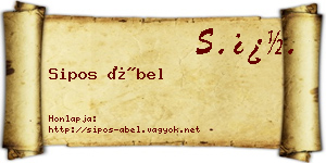 Sipos Ábel névjegykártya